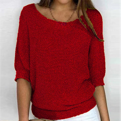 Jersey Charlotte de Punto Grueso con Media Manga