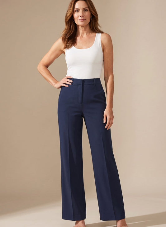 Pantalón Greta de Talle Alto y Pierna Recta