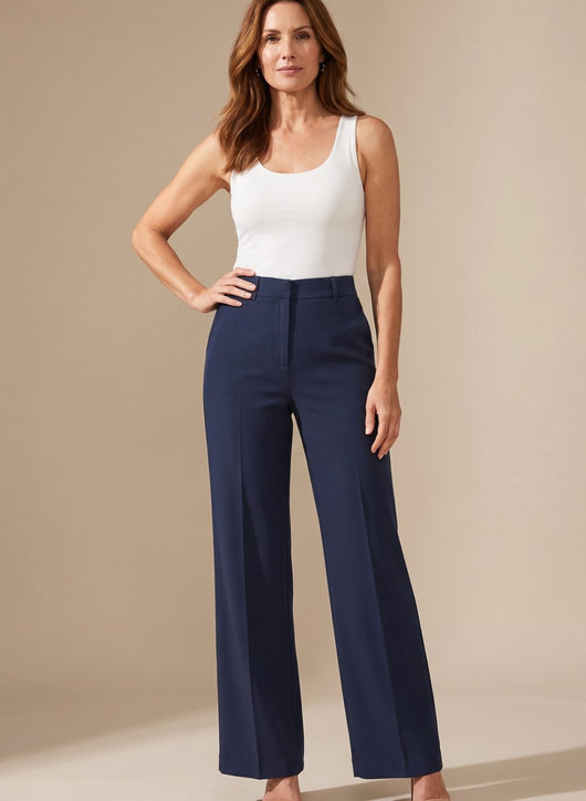 Pantalón Greta de Talle Alto y Pierna Recta