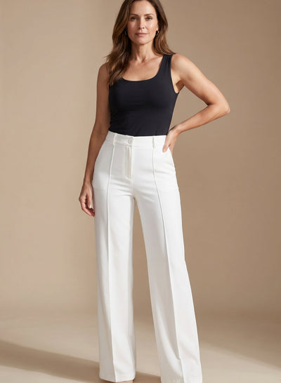 Pantalón Greta de Talle Alto y Pierna Recta