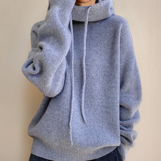 Sudadera Annika de Punto con Capucha Fit Relajado