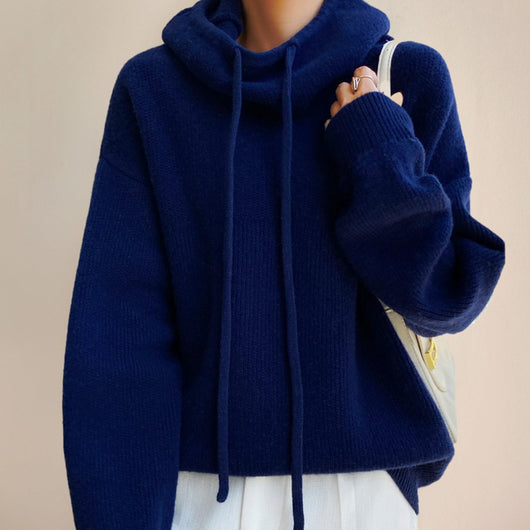 Sudadera Annika de Punto con Capucha Fit Relajado