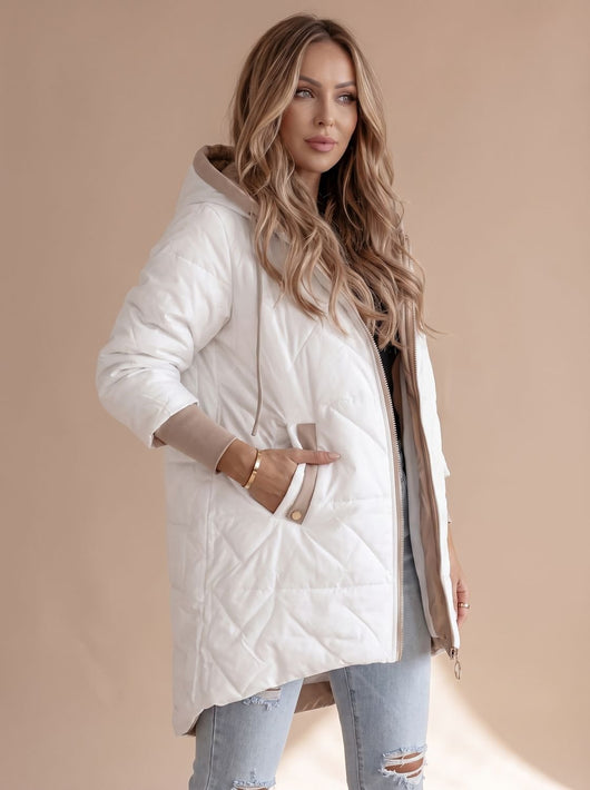 Abrigo de Invierno Johanna Largo con Capucha