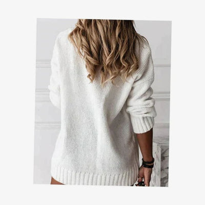 Jersey Frieda de Punto Oversize con Cuello de Pico