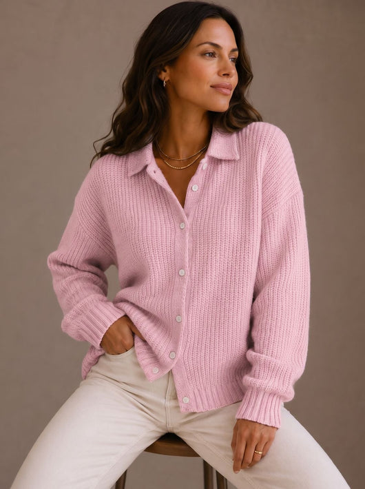 Chaqueta Oversize Elfriede con Cuello Clásico
