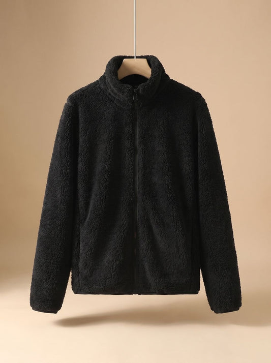 Chaqueta Polar Annika Oversize de Cuello Alto