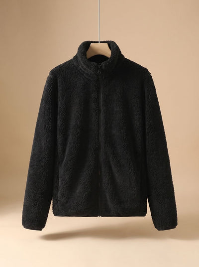 Chaqueta Polar Annika Oversize de Cuello Alto