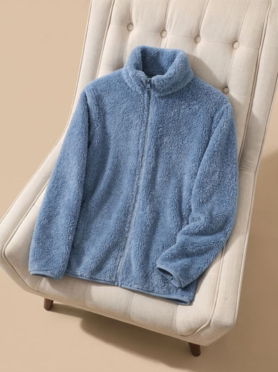 Chaqueta Polar Annika Oversize de Cuello Alto