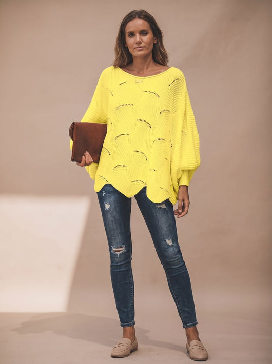 Jersey Oversize Frieda de Punto Calado