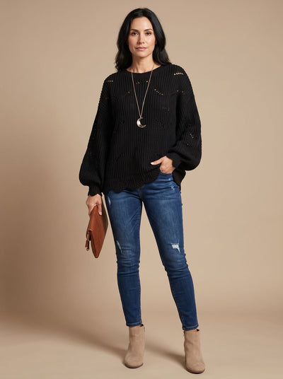 Jersey Oversize Frieda de Punto Calado