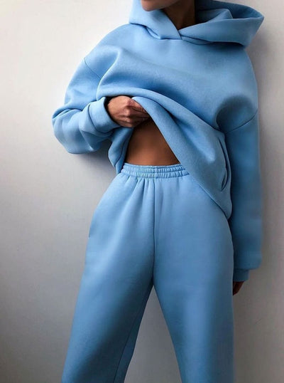 Conjunto Amelie de Sudadera con Capucha y Jogger Oversize