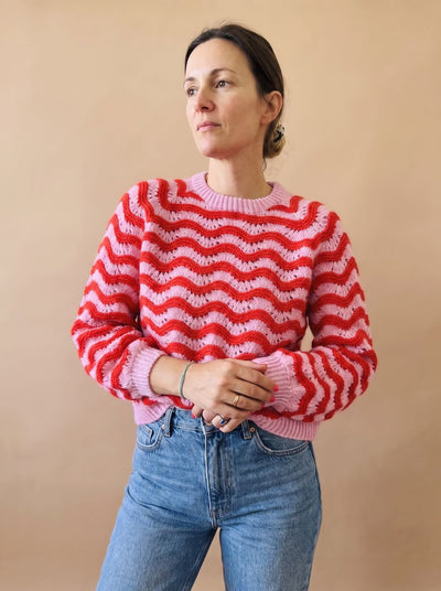 Jersey Hannah Oversize de Punto Ondulado