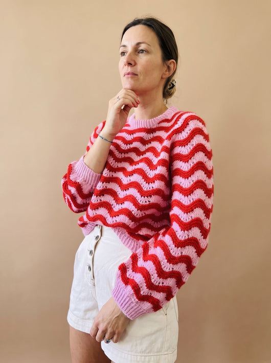 Jersey Hannah Oversize de Punto Ondulado