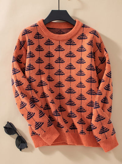 Jersey de Punto Emilia con Árbol de Navidad