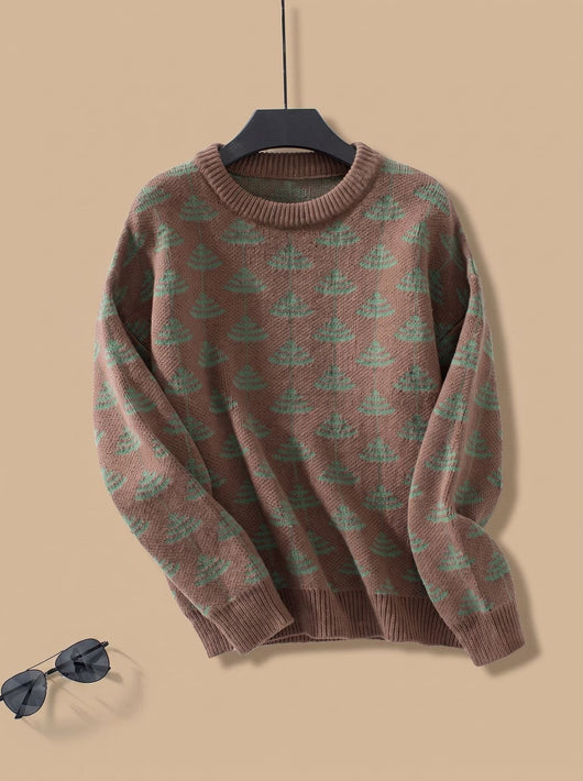 Jersey de Punto Emilia con Árbol de Navidad