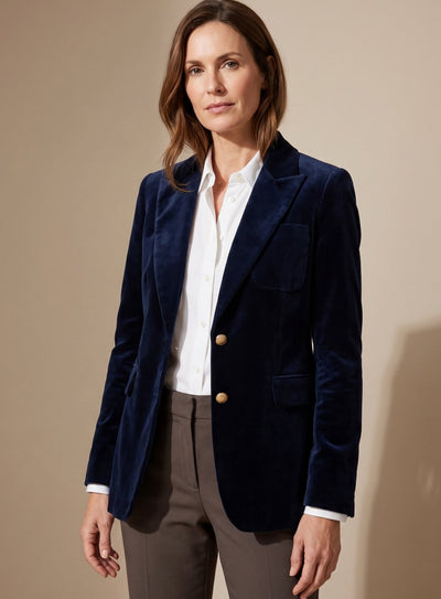 Blazer Elisabeth de Terciopelo con Botones Dorados