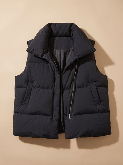 Chaleco Acolchado Annika Boxy con Cuello Chal