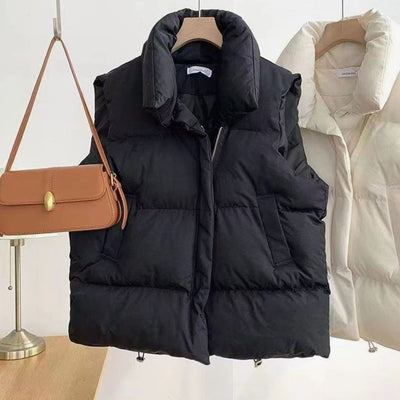 Chaleco Acolchado Annika Boxy con Cuello Chal