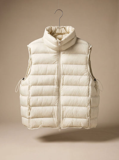 Chaleco Acolchado Annika de Cuello Alto con Cremallera