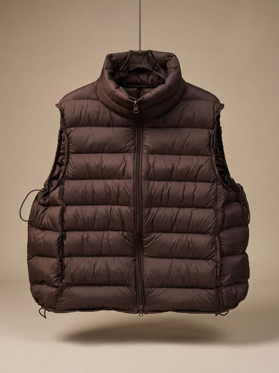 Chaleco Acolchado Annika de Cuello Alto con Cremallera