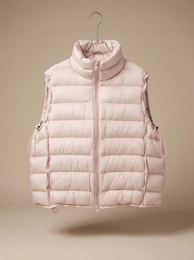 Chaleco Acolchado Annika de Cuello Alto con Cremallera