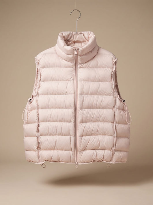 Chaleco Acolchado Annika de Cuello Alto con Cremallera