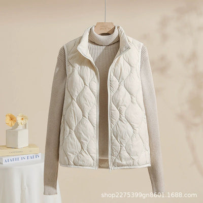 Chaleco Acolchado Leonie con Cuello Alto, Tallas Grandes