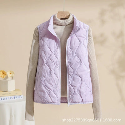 Chaleco Acolchado Leonie con Cuello Alto, Tallas Grandes