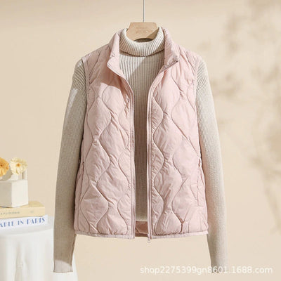 Chaleco Acolchado Leonie con Cuello Alto, Tallas Grandes