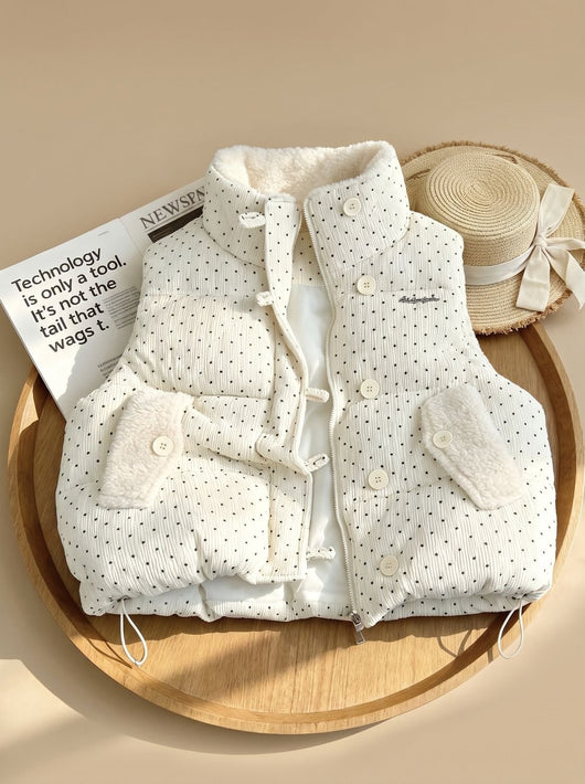 Chaleco Marie Acolchado Forro Teddy con Cuello Alto