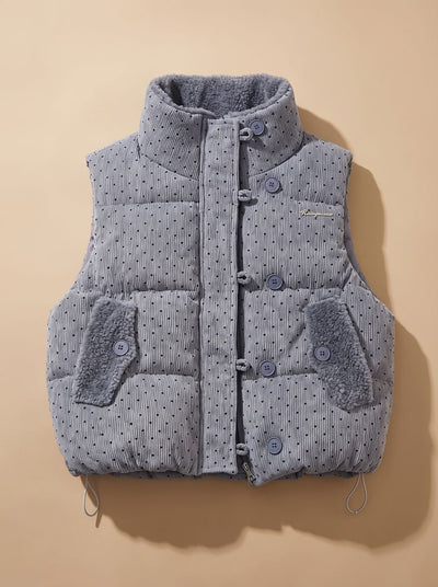 Chaleco Marie Acolchado Forro Teddy con Cuello Alto