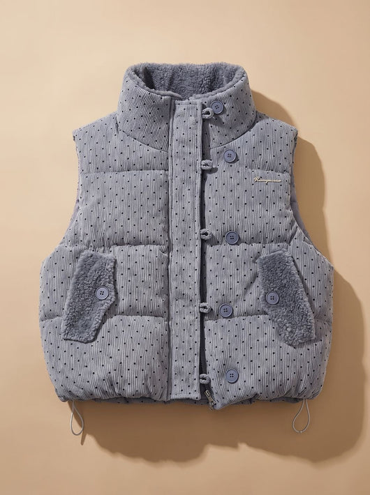 Chaleco Marie Acolchado Forro Teddy con Cuello Alto
