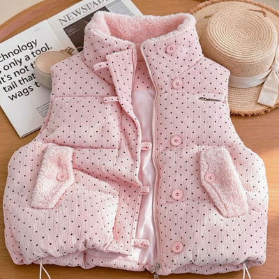 Chaleco Marie Acolchado Forro Teddy con Cuello Alto