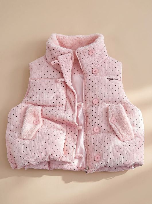 Chaleco Marie Acolchado Forro Teddy con Cuello Alto