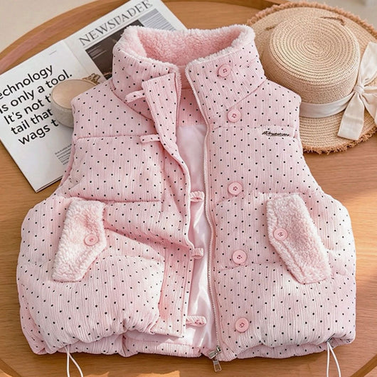 Chaleco Marie Acolchado Forro Teddy con Cuello Alto