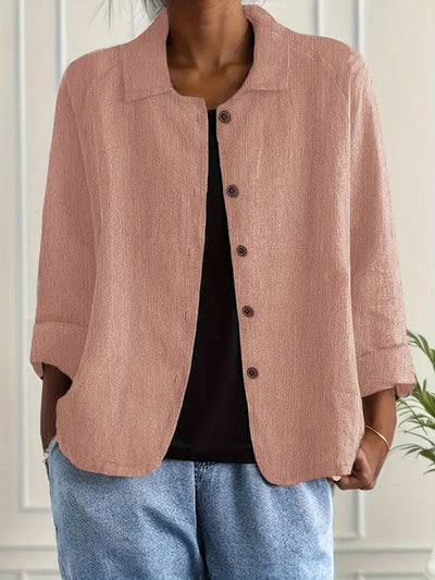Cárdigan Camisero Marie de Algodón y Lino
