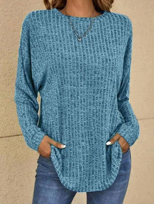 Mia | Jersey Oversize de Punto Waffle