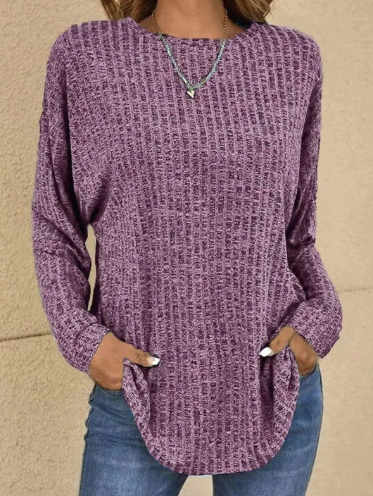 Mia | Jersey Oversize de Punto Waffle