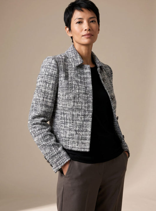 Conjunto Frieda de Blazer Tweed y Pantalón Ancho