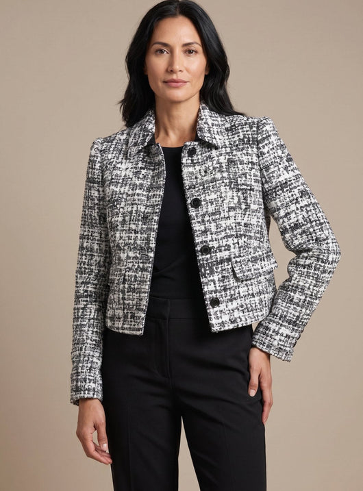 Conjunto Frieda de Blazer Tweed y Pantalón Ancho