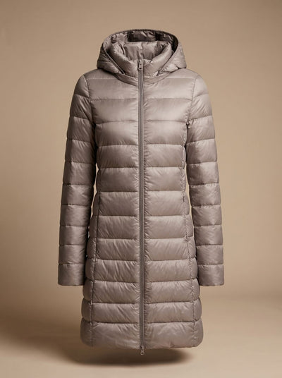Chaqueta Acolchada Nora Ultraligera Larga con Capucha