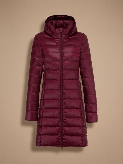 Chaqueta Acolchada Nora Ultraligera Larga con Capucha