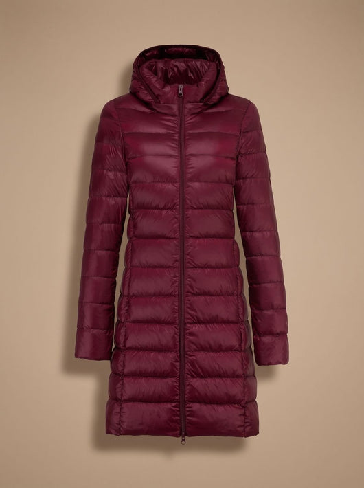 Chaqueta Acolchada Nora Ultraligera Larga con Capucha