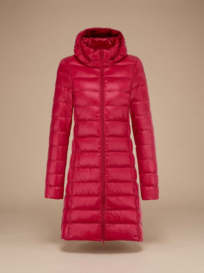 Chaqueta Acolchada Nora Ultraligera Larga con Capucha