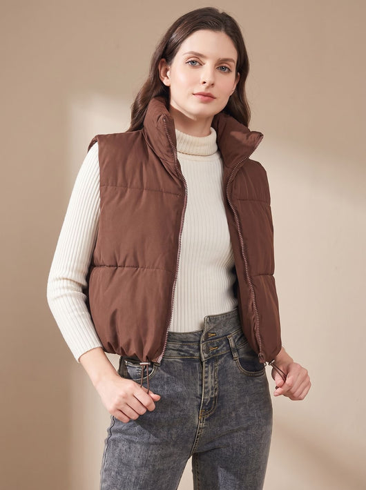 Chaleco Plumífero Annika Crop Ultraligero