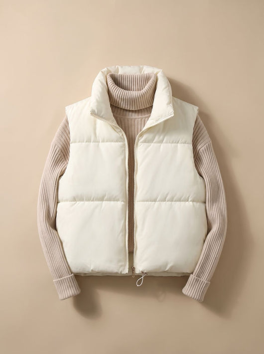 Chaleco Plumífero Annika Crop Ultraligero