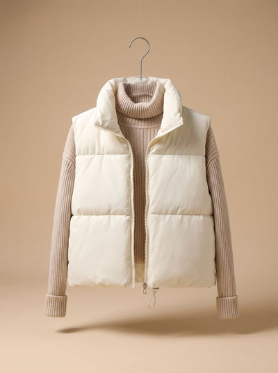 Chaleco Plumífero Annika Crop Ultraligero