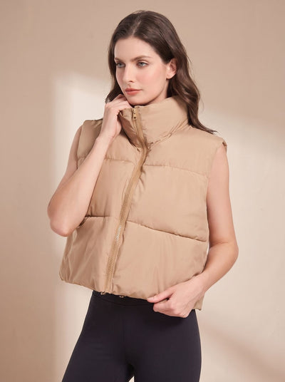 Chaleco Plumífero Annika Crop Ultraligero
