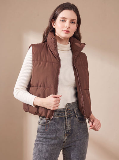 Chaleco Plumífero Annika Crop Ultraligero