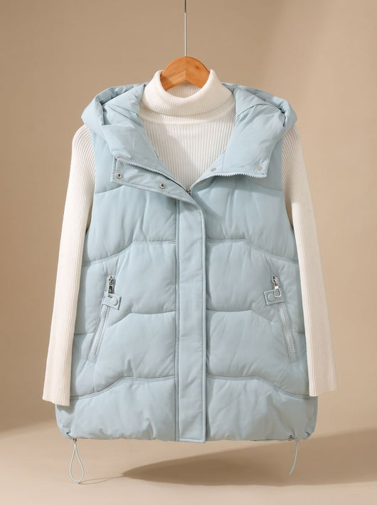 Chaleco Acolchado Annika con Capucha y Bolsillos de Cremallera